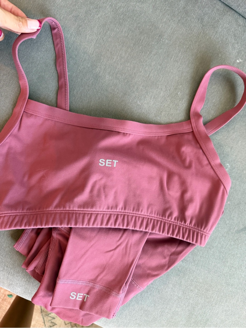 SET ACTIVE DUSTY PINK MUAVE